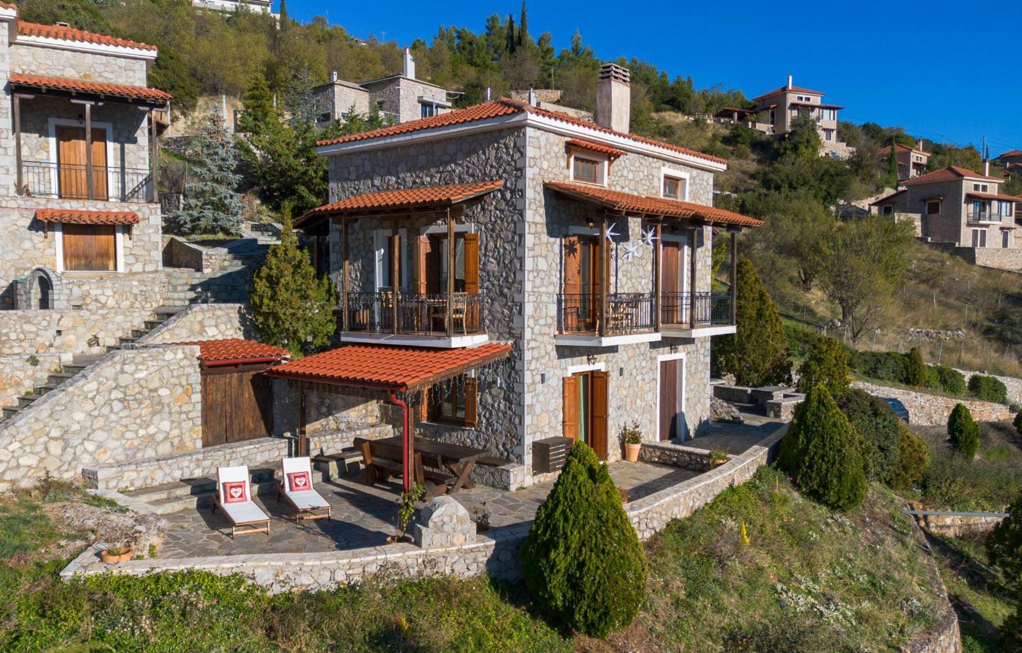 Rock Dandy Deluxe Chalet In Arachova - Delphi, Sauna, Prv Parking, Amazing View Extérieur photo