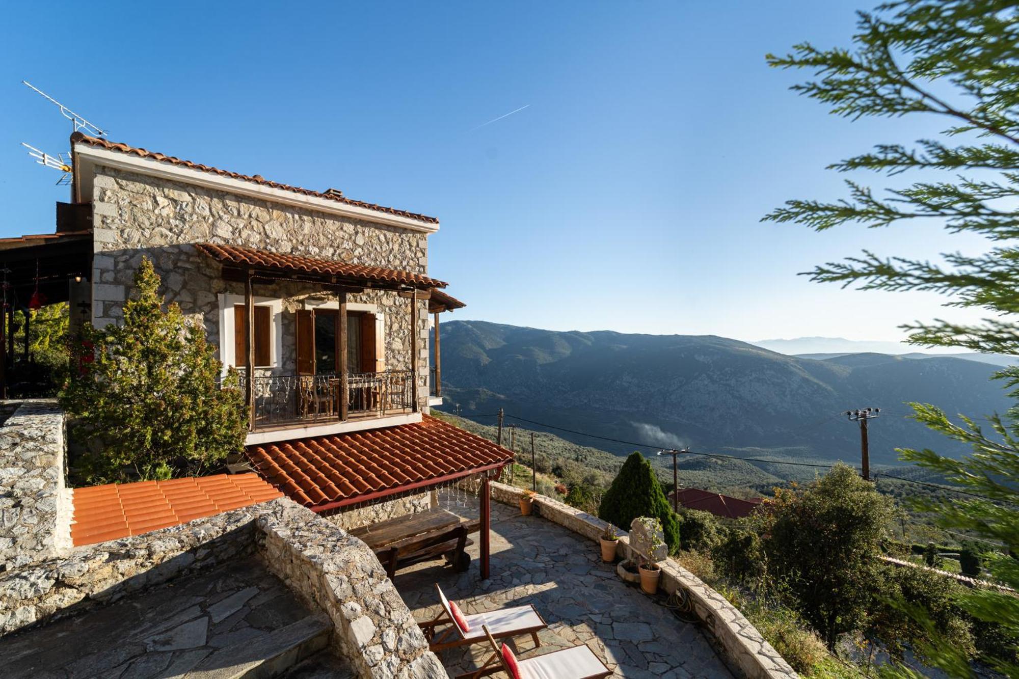 Rock Dandy Deluxe Chalet In Arachova - Delphi, Sauna, Prv Parking, Amazing View Extérieur photo