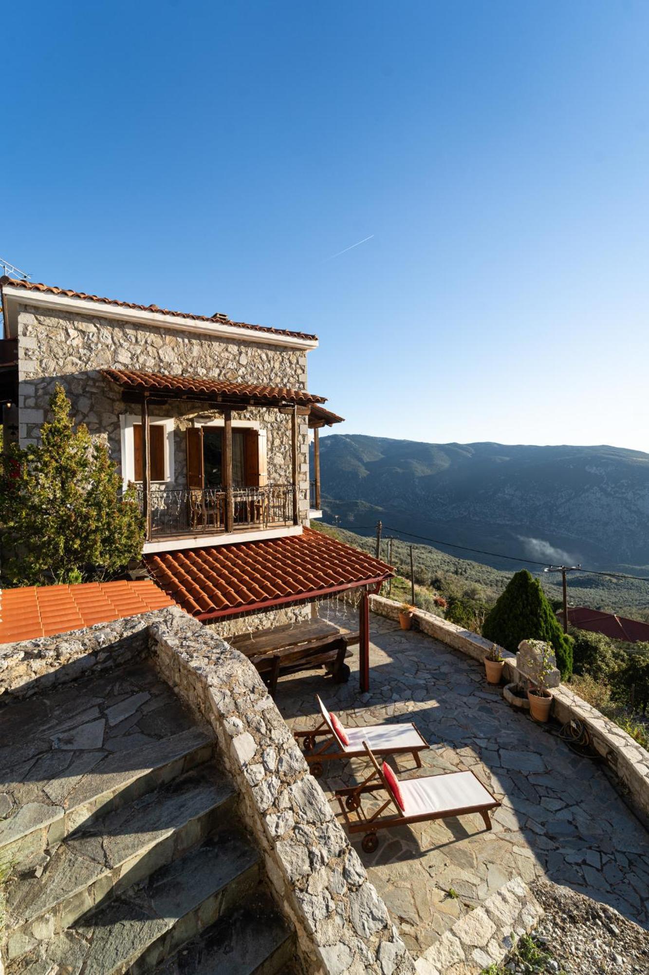 Rock Dandy Deluxe Chalet In Arachova - Delphi, Sauna, Prv Parking, Amazing View Extérieur photo