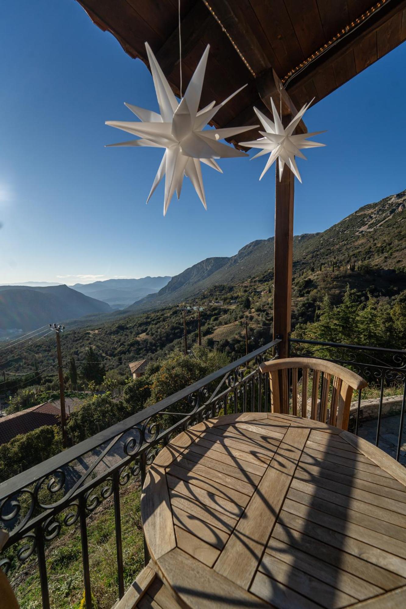 Rock Dandy Deluxe Chalet In Arachova - Delphi, Sauna, Prv Parking, Amazing View Extérieur photo