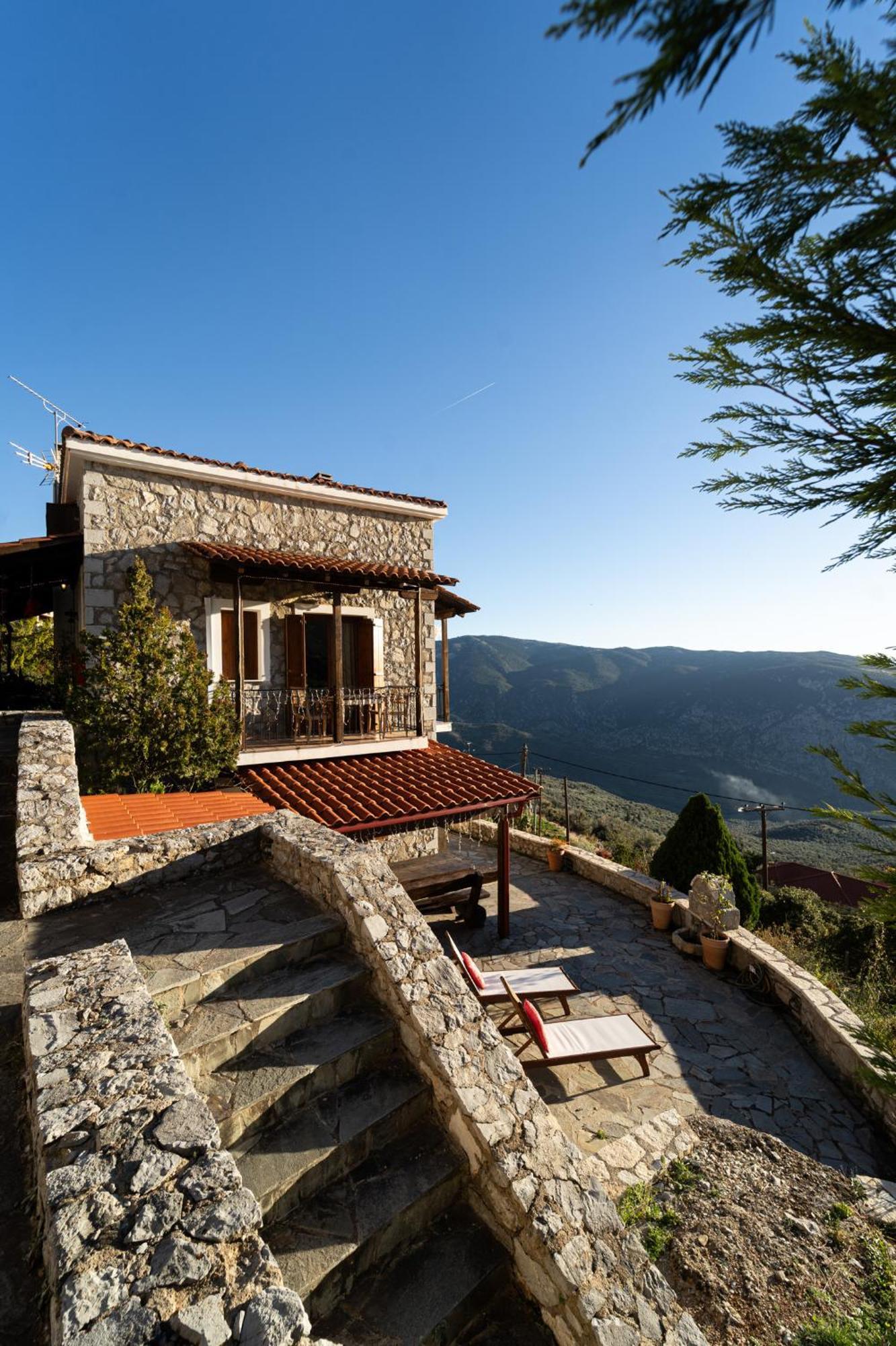 Rock Dandy Deluxe Chalet In Arachova - Delphi, Sauna, Prv Parking, Amazing View Extérieur photo