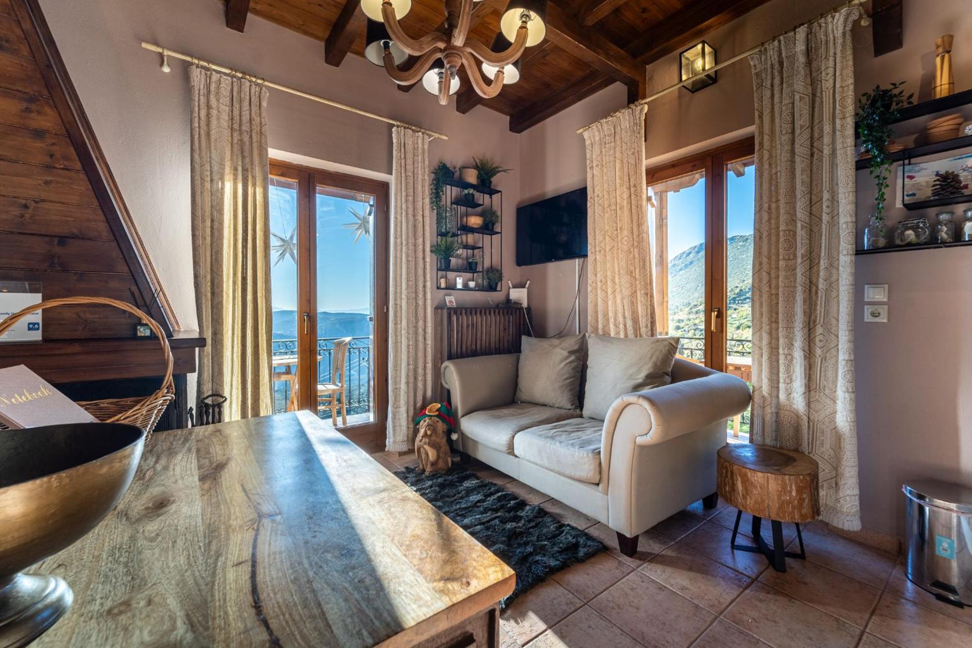 Rock Dandy Deluxe Chalet In Arachova - Delphi, Sauna, Prv Parking, Amazing View Extérieur photo