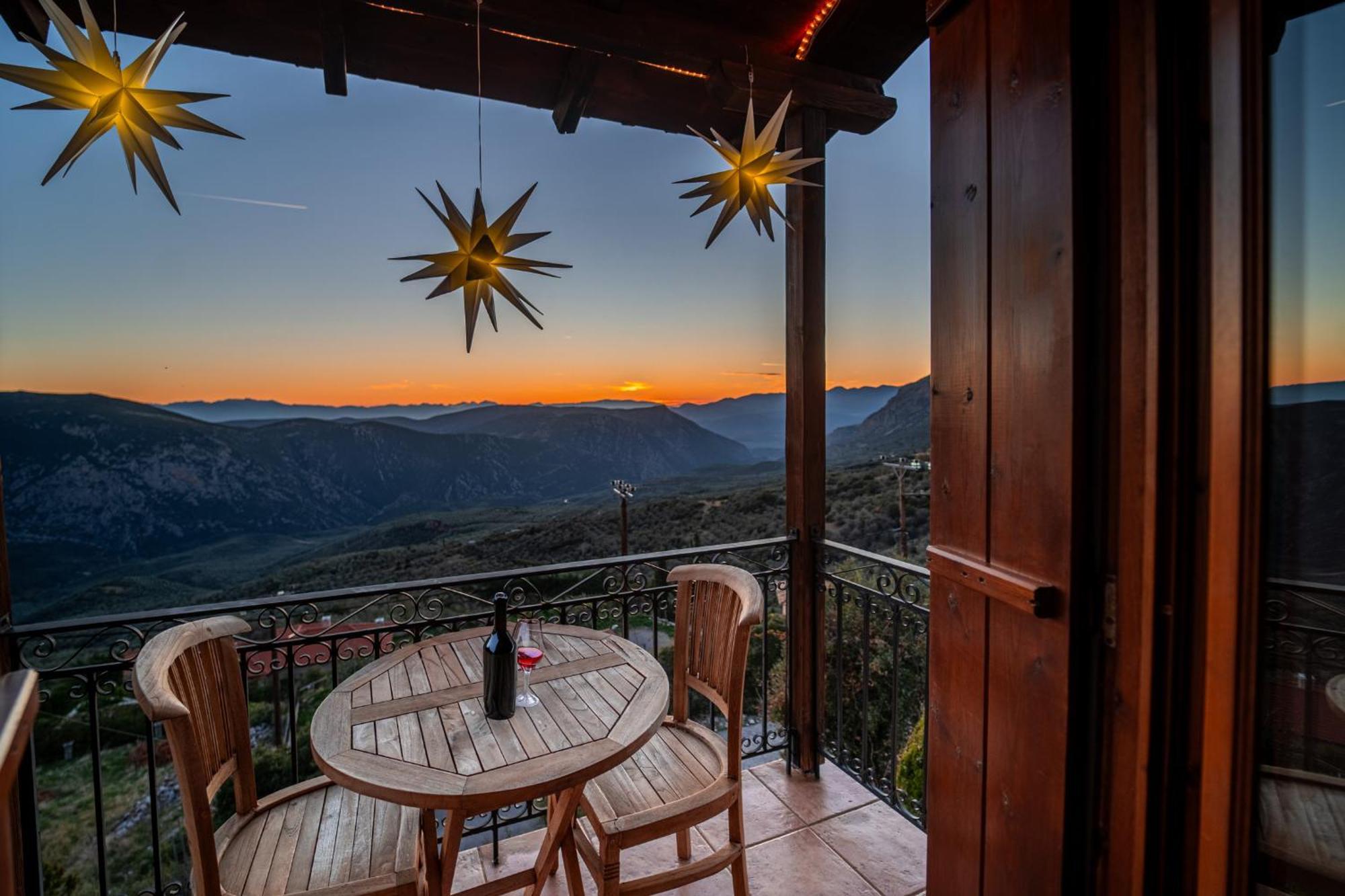 Rock Dandy Deluxe Chalet In Arachova - Delphi, Sauna, Prv Parking, Amazing View Extérieur photo